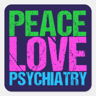Cool Psychiatrist Square Sticker