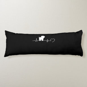 Cool Pug Dog Breed Heartbeat Puppy Body Cushion