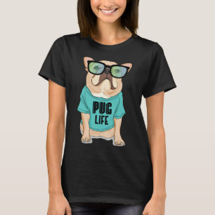 Cool Pug Dog Life Gangster Pug Pun Pug Lovers gift T-Shirt