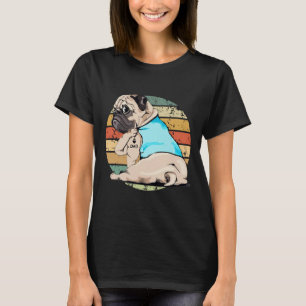 Cool Pug. I Love Dad Tattoo. Vintage Sunset. Essen T-Shirt