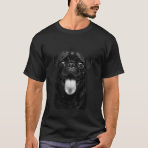 Cool Pug Sticking Tongue Out in Playful Defiance T-Shirt
