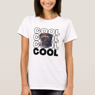 Cool Pug Sunglasses Graphic Tee for Women