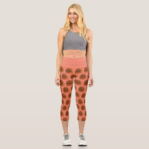 Cool Pumpkin Capri Leggings