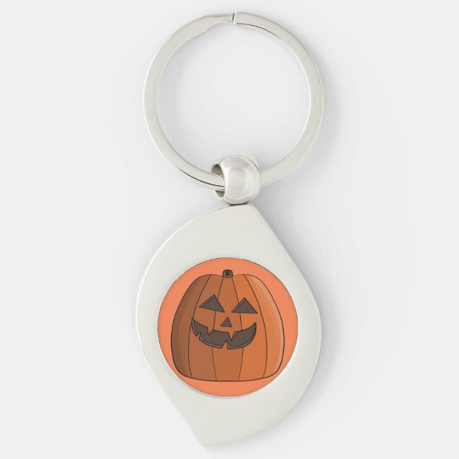 Cool Pumpkin Key Ring (Front)