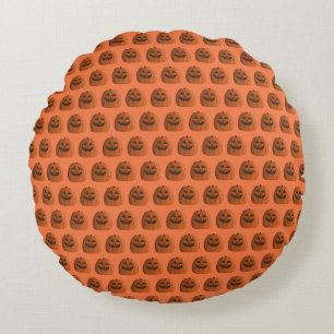 Cool Pumpkin Round Cushion