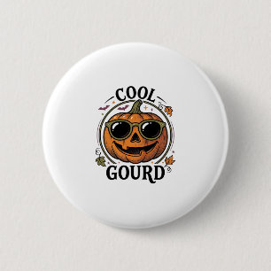 Cool Pumpkin Shirt Vintage Engraved Halloween Sung 6 Cm Round Badge