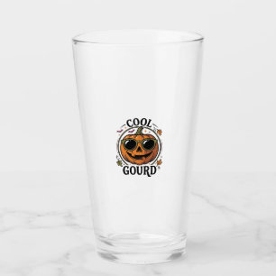 Cool Pumpkin Shirt Vintage Engraved Halloween Sung Glass