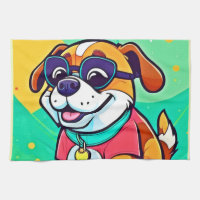Cool Pup Cartoon Style Artwork