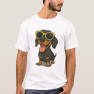 Cool Pup with Shades – Funny Dog Cartoon T-Shirt