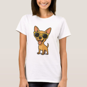 Cool Pup with Shades – Funny Dog Cartoon T-Shirt