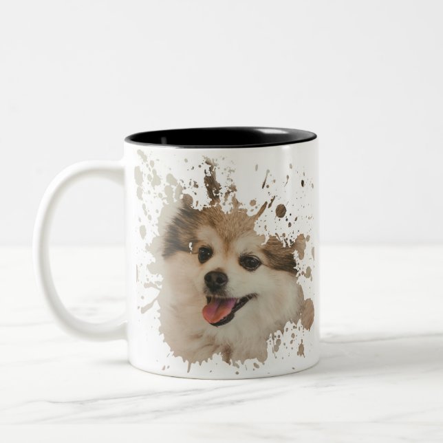 Cool Puppy Two-Tone Coffee Mug (Left)