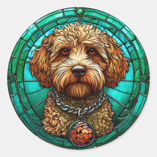 Cool Purebred Dog Classic Round Sticker