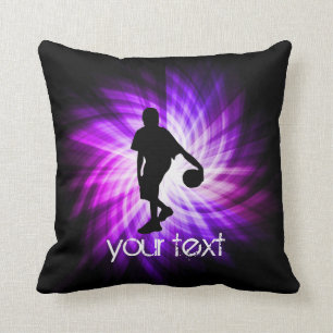 Cool Purple Basketball Cushion