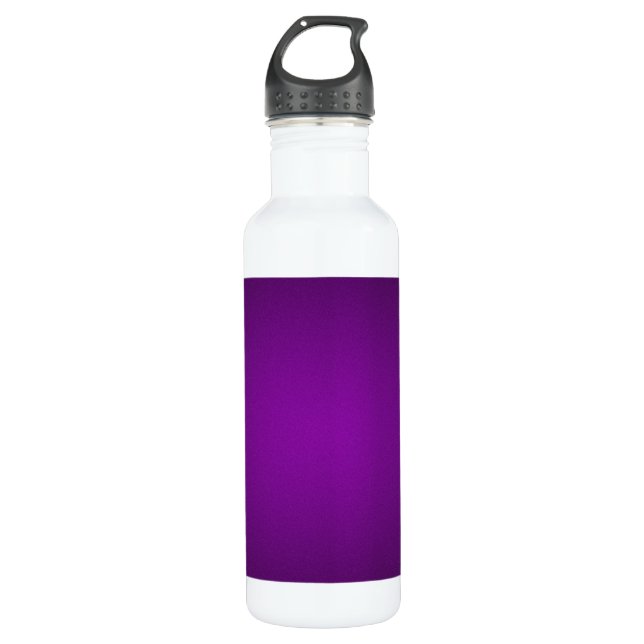 Cool Purple-Black Grainy Vignette 710 Ml Water Bottle (Front)