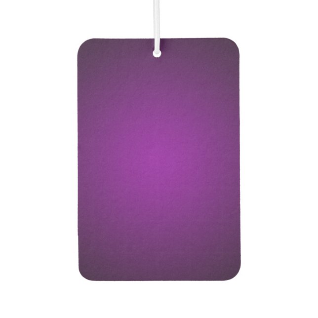 Cool Purple-Black Grainy Vignette Car Air Freshener (Front)