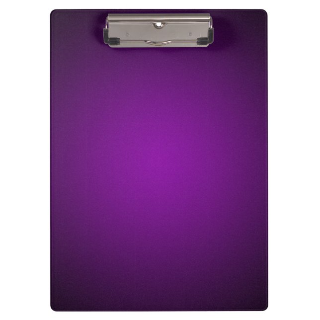 Cool Purple-Black Grainy Vignette Clipboard (Front)