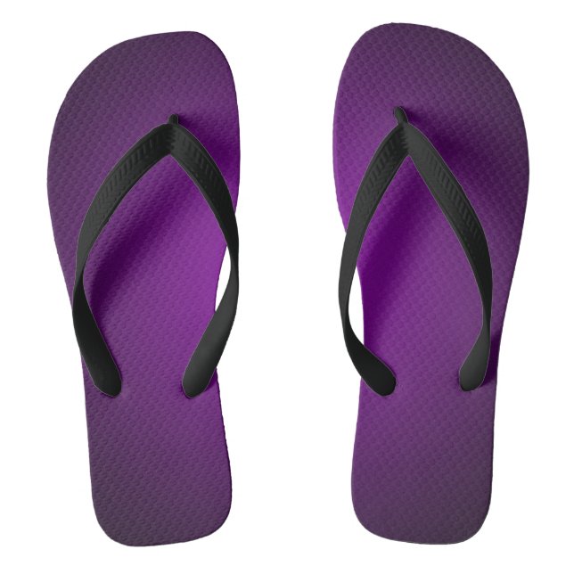 Cool Purple-Black Grainy Vignette Thongs (Footbed)