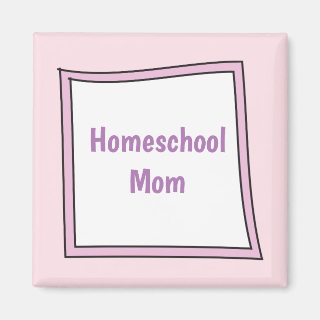 Cool Purple Box with Homeschool Mum Magnet (Front)