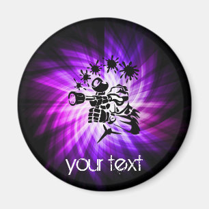 Cool Purple Paintball Magnet