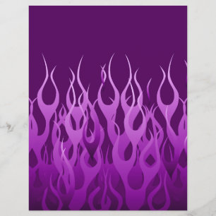 Cool Purple Racing Flames Design Flyer