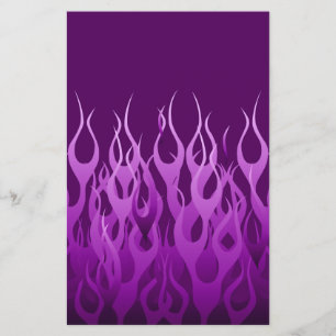 Cool Purple Racing Flames Design Flyer
