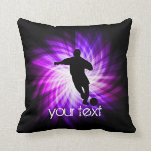 Cool Purple Soccer Cushion