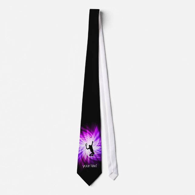 Cool Purple Tennis Tie (Front)