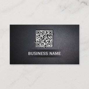 Cool QR Code Embed Dark Business Card