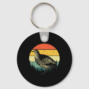 Cool Quail Art Men Women Bird Hunter Quail Upland  Key Ring