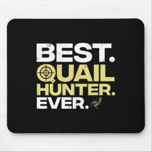 Cool Quail Hunting Art Men Women Upland Hunting Bi Mouse Pad
