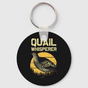 Cool Quail Whisperer For Men Women Upland Hunting Key Ring