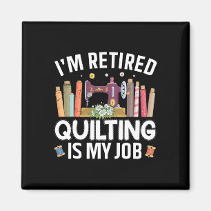 Cool Quilting Art For Women Mum Grandma Stitch Sew Magnet