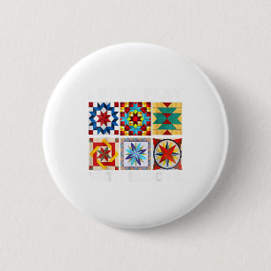 Cool Quilting I Still Play With Blocks Quilt Sewer 6 Cm Round Badge