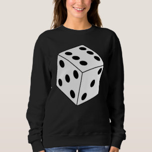 Cool Quirky   Black And White Dice Halloween Costu Sweatshirt