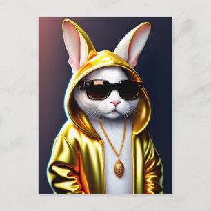 Cool Rabbit Postcard