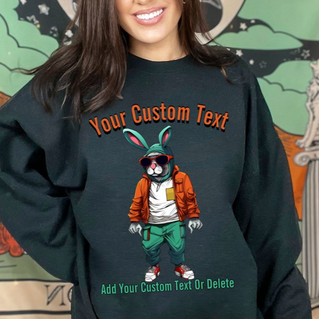 Cool Rabbit Stylish Animal Fashion Sweatshirt (Creator Uploaded)