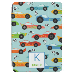 Cool Race Cars Personalised Kids iPad Air Cover
