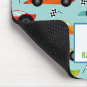 Cool Race Cars Personalised Kids Mouse Pad (Corner)