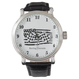 Cool racing fanatic men watch