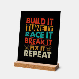 Cool racing lovers word art  acrylic sign