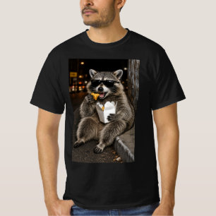 Cool Racoon Crab Rangoon Night Curb T-Shirt