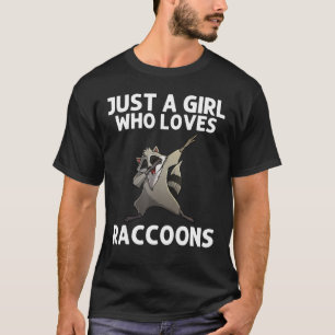 Cool Racoon For Girls Kid Trash Panda Animal Wild T-Shirt