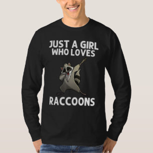 Cool Racoon For Girls Kid Trash Panda Animal Wild T-Shirt