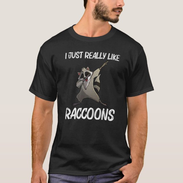 Cool Racoon For Men Women Trash Panda Animal  Wil T-Shirt (Front)