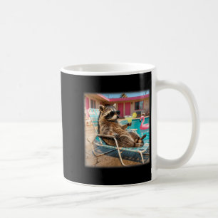 Cool racoon sunglasses margarita summer vacation coffee mug
