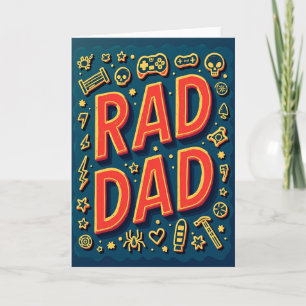 Cool Rad Dad Graphic Card