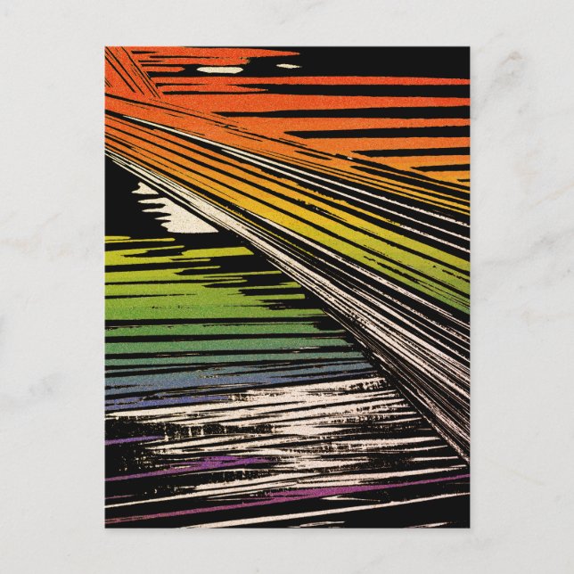 Cool Rainbow Bandanna Postcard (Front)
