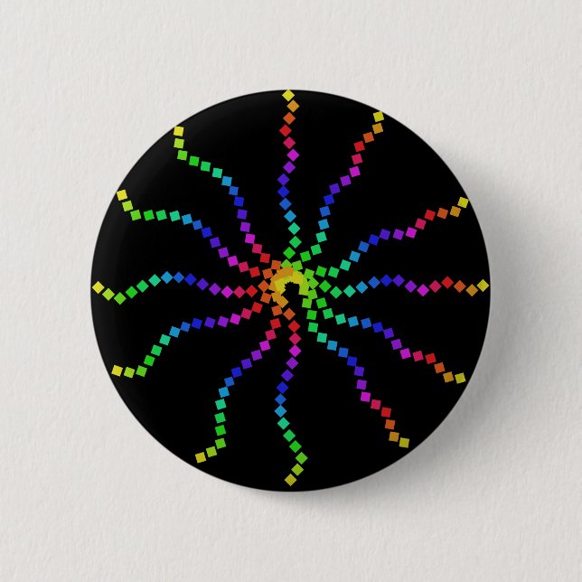 Cool Rainbow Button (Front)