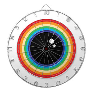 Cool Rainbow Eyeball Dartboard