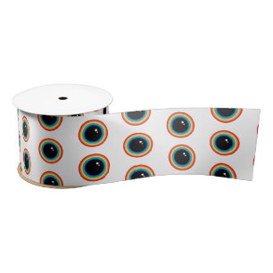 Cool Rainbow Eyes Satin Ribbon